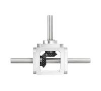 QUARKZMAN Boîte De Vitesses Angle Droit 1 Module 20 Dents Engrenage Conique | 90 Degrés, Boîte De Vitesses Conique 1:1, Inversion Double Arbre De Sortie, Cadre DIY Arbre 8mm, 118x87x30mm(LxLxH)