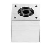 QUARKZMAN Boîte Vitesses Angle Droit 90 Degrés Boîte Vitesses Conique 1:1 Arbre Sortie Unique 1 Module 20 Dents Engrenage Conique Cadre En Aluminium Arbre 10mm (Alésage En Forme D)