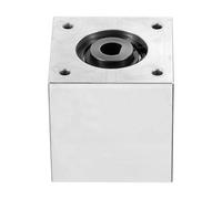 QUARKZMAN Boîtier D'Engrenage Conique À Angle Droit 90 Degrés Rapport 1:1 Double Arbre De Sortie Avant Et Arrière Module 1 20 Dents Cadre En Aluminium Module 8mm (Alésage En Forme De D)