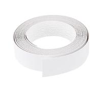 QUARKZMAN Bord Bande, 1-1/8 pouce X 9.84ft Pré-Collé Blanc Placage Bordures Thermocollant Souple Bordures Bandes pour Cabinet Réparation Meuble Restauration