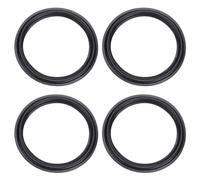 QUARKZMAN Bord Haut-Parleur Caoutchouc 152mm 112x147mm Noir 4 Pièces | Anneaux de caisson de basses perforés, pièces de rechange pour réparation de haut-parleur ou bricolage