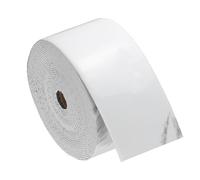 QUARKZMAN Bordure Murale Adhésive et Imperméable, 4" x 394" Marbre Blanc Gris, Bordure Amovible, Autocollant de Bordure pour Mur, Angle de Table, Meuble, Cadre de Miroir