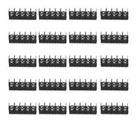 QUARKZMAN Bornes A Vis 5 Positions, 300V 20A Pas De 7.62mm 5 Circuits Rangee Simple Connecteurs Fil Pour Branchement Electrique Audio Voiture Marine, Lot De 20