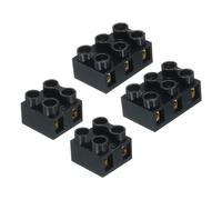 QUARKZMAN Bornier à Vis 2 Positions 3 Positions 500V 10A Barrette de Bornes à Vis à Double Rangée Connecteur de Bornes de Connexion de Fil 2 Ensembles