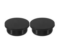 QUARKZMAN Bouchon de Trou en Caoutchouc 35,3mm Diamètre Noir 2 Pièces | Bouchon Souple et Flexible de Silicone pour 34-35mm Trou