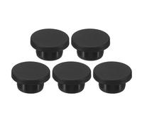 QUARKZMAN Bouchon de Trou en Caoutchouc de Silicone 20mm Diamètre Bouchon Souple et Flexible pour 19mm Trou Noir 5 Pièces