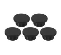 QUARKZMAN Bouchon de Trou en Caoutchouc de Silicone 22mm Diamètre Bouchon Souple et Flexible pour 22mm Trou Noir 5 Pièces