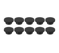 QUARKZMAN Bouchon de Trou en Caoutchouc de Silicone 23mm Diamètre Bouchon Souple et Flexible pour 22mm Trou Noir 10 Pièces