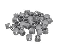 QUARKZMAN Bouchon de Trou en Plastique 11mm, 36Pcs Type Encastré, Cache Trou Bouchon de Verrouillage à Pression Ronde pour Meubles, Embouts d'Insertion de Panneaux, Gris