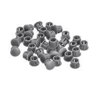 QUARKZMAN Bouchon de Trou en Plastique 8mm, 36Pcs Type Encastré, Cache Trou Bouchon de Verrouillage à Pression Ronde pour Meubles, Embouts d'Insertion de Panneaux, Gris
