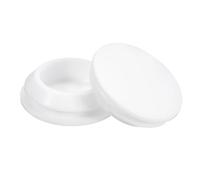 QUARKZMAN Bouchon de Trou en Silicone, 20-22mm Diamètre de Trou Bouchon d'étanchéité Rond Souple et Flexible de Verrouillage Bouchons en Caoutchouc Solide pour Tube Métallique, Blanc, 6Pcs