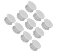 QUARKZMAN Bouchon de Trou en Silicone à Verrouillage à Pression 13mm de Diamètre Joint de Panneau pour Panneau Affleurant Bouchon Caoutchouc Rond pour Cloisons de Cuisine, Gris, 10 Pcs