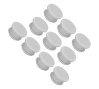 QUARKZMAN Bouchon de Trou en Silicone à Verrouillage à Pression 15mm de Diamètre Joint de Panneau pour Panneau Affleurant Bouchon Caoutchouc Rond pour Cloisons de Cuisine, Gris, 10 Pcs