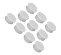 QUARKZMAN Bouchon de Trou en Silicone à Verrouillage à Pression 17mm de Diamètre Joint de Panneau pour Panneau Affleurant Bouchon Caoutchouc Rond pour Cloisons de Cuisine, Gris, 10 Pcs