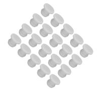 QUARKZMAN Bouchon de Trou en Silicone à Verrouillage à Pression 8mm de Diamètre Joint de Panneau pour Panneau Affleurant Bouchon Caoutchouc Rond pour Cloisons de Cuisine, Gris, 30 Pcs