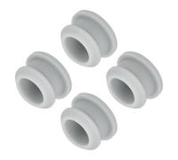 QUARKZMAN Bouchon de Trou en Silicone à Verrouillage à Pression, Couvercle d'Étanchéité en Caoutchouc de Type Panneau Encastré Rond pour Cloisons Étanches 15mm/0.59" Diamètre Gris, 4Pcs