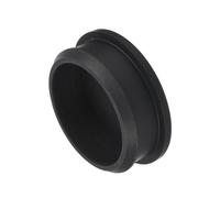 QUARKZMAN Bouchon de Trou Silicone à Verrouillage à Pression 1 Pcs 46.6mm de Diamètre Cache Trou Rond de Panneau Caoutchouc pour Cloisons Caoutchouc Cuisine, Bouchons d'Étanchéité, Noir