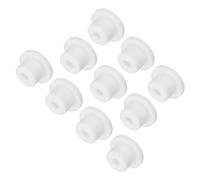 QUARKZMAN Bouchon en Silicone Haute Température Diamètre de Montage 16mm en Forme de T Bouchon de Caoutchouc Bouchons de Trou, Bouchons D'Étanchéité Étanches Blanc Paquet de 10(OD 23mm)