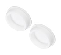 QUARKZMAN Bouchon en Silicone Haute Température Diamètre de Montage 51mm en Forme de T Bouchon de Caoutchouc Bouchons de Trou, Bouchons D'Étanchéité Étanches Blanc Paquet de 2(OD 57mm)