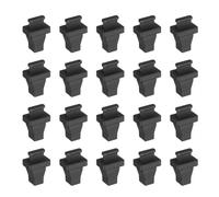 QUARKZMAN Bouchons Anti-Poussière SC, Bouchons en Silicone Noir pour Fibre Optique, Protections pour Ports De Commutateur Réseau pour Switches, Routers, Media Converters, Lot de 100