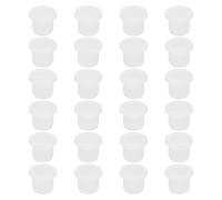 QUARKZMAN Bouchons de Trou en Caoutchouc de Silicone Solides Bouchons Souples et Flexibles en Forme de T Bouchons en Silicone pour 9,5 À 9,6mm Trou Blanc 24 Pièces
