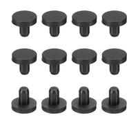QUARKZMAN Bouchons en Caoutchouc de Silicone pour 4,5-5mm Trou Noir 12 Pcs | Bouchons, Souples et Flexibles