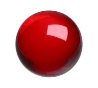 QUARKZMAN Boule Cristal Ronde, 60mm / 2.4" Sphère Solide Verre Boule Cristal Décorative Décoration D'Intérieur Ornement Artisanat Feng Shui Divination Prédiction Fontaine Décorative, Rouge