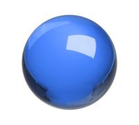 QUARKZMAN Boule Cristal Ronde, 60mm / 2.4" Sphère Solide Verre Décorative Boule Cristal Décoration Maison Ornement Artisanat Feng Shui Divination Prédiction Fontaine Décoration, Bleu Foncé