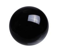 QUARKZMAN Boule Cristal Sphérique Ronde, 70mm / 2.8" Verre Solide Décoration Sphère Boule Cristal Décoration Maison Ornement Artisanat Feng Shui Divination Prédiction Fontaine DécorativeNoir