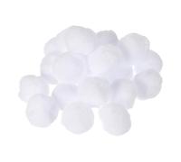 QUARKZMAN Boules de Neige Jouet Artificielles Blanches de 2 Pouces pour la Décoration de Noël, Jeux Familiaux de Bataille de Boules de Neige en Intérieur, Hiver à la Maison, 60 Pièces