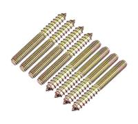 QUARKZMAN Boulons de suspensions 3/8-16x3-1/4", 12Pcs Vis à Double Extrémité pour Bois pour Meubles