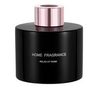 QUARKZMAN Bouteille de Diffuseur en Verre Vide 140ml/4.7oz Accessoires de Parfum Rechargeables Bocal d'Aromathérapie pour Le Remplacement du Diffuseur de Roseaux Noir avec Capuchon Ton Or