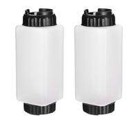 QUARKZMAN Bouteilles Coulis pour Condiments, 2pcs 24 oz Bouteille Carre Double Bec Remplissable, Distributeurs Anti-Fuites pour Huile De Cuisson,