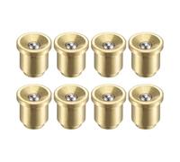 QUARKZMAN Bouton-Poussoir en Laiton avec Flasque 8 mm 8 Pièces