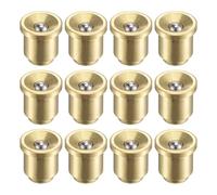 QUARKZMAN Bouton-Poussoir en Laiton avec Flasque pour Graisseur d'Huile de Graissage à Bille de 8 mm pour Système de Lubrification 12 Pièces