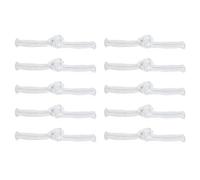 QUARKZMAN Boutons De Fermeture À Nœud Chinois Pour Couture, 10 Paires De Fermoirs Pour Couture DIY Cheongsam Tang Suit Manteaux Costumes De Mariage Tenue (Blanc)