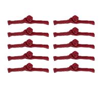 QUARKZMAN Boutons De Nœud Chinois À Coudre, 10 Paires De Fermoirs À Coudre Pour DIY Cheongsam Tang Suit Cape Manteaux Costumes De Mariée Tenue (Rouge bordeaux)