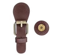 QUARKZMAN Boutons-Pression Cuir Fermeture À Bouton-Pression Marron | 1 Pcs, Fermoirs À Coudre Cuir Pour Fournitures Fabrication Sacs Portefeuille DIY, Aimants Pour Sacs À Main Et Totes