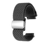 QUARKZMAN Bracelet De Monture En Nylon 18mm Bracelets De Remplacement À Libération Rapide Pour Hommes Et Femmes Avec Boucle Magnétique, Gris