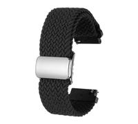 QUARKZMAN Bracelet De Monture En Nylon 20mm Bracelets De Remplacement À Libération Rapide Pour Hommes Et Femmes Avec Boucle Magnétique, Noir