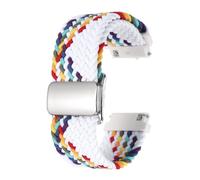 QUARKZMAN Bracelet De Monture En Nylon 20mm Bracelets De Remplacement À Libération Rapide Pour Hommes Et Femmes Avec Boucle Magnétique, Blanc