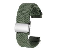 QUARKZMAN Bracelet De Monture En Nylon 20mm Bracelets De Remplacement À Libération Rapide Pour Hommes Femmes Avec Boucle Magnétique, Vert Foncé
