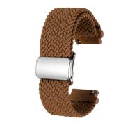 QUARKZMAN Bracelet De Monture En Nylon 20mm Bracelets De Remplacement Rapides Pour Hommes Et Femmes Avec Boucle Magnétique, Marron