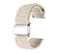 QUARKZMAN Bracelet De Monture En Nylon 22mm Bracelets De Remplacement À Libération Rapide Pour Hommes Et Femmes Avec Boucle Magnétique, Couleurs Blanc
