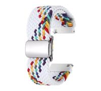 QUARKZMAN Bracelet De Monture En Nylon 22mm Bracelets De Remplacement Rapide Pour Hommes Et Femmes Avec Boucle Magnetique, Blanc