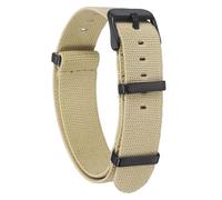 QUARKZMAN Bracelet De Monture En Nylon Élastique 18mm Bande De Montre Française À Une Pièce Étanche Bracelet De Remplacement Pour Montre Avec Boucle Noire Pour Hommes Femmes, Kaki