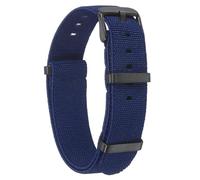 QUARKZMAN Bracelet De Monture En Nylon Élastique 18mm Bande De Montre Française Une Pièce Étanche Remplacement Bracelet De Montre Avec Boucle Noire Pour Hommes Femmes, Bleu