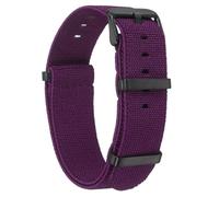 QUARKZMAN Bracelet De Monture En Nylon Élastique 20mm Bande De Montre Française D'une Pièce Étanche Bracelet De Remplacement Pour Montre Avec Boucle Noire Pour Hommes Femmes, Violet