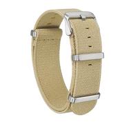 QUARKZMAN Bracelet De Monture En Nylon Élastique 22mm Unitaire Bande De Montre Française Étanche Bracelet De Remplacement Pour Montre Avec Boucle En Argent Pour Hommes Femmes, Kaki