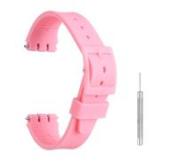 QUARKZMAN Bracelet De Monture En Silicone 17mm Largeur Monture Rapide Bracelets De Monture Souples De Remplacement Avec Boucle En Plastique Et Barrette En Acier Inoxydable Pour Hommes